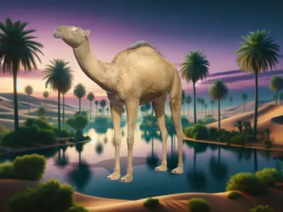 Desert Voyager Ship 3D Camel Model Low-poly 3D model