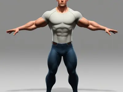 human Low-poly 3D model