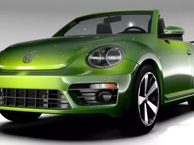 VW Beetle Convertible Turbo 2018 3D model