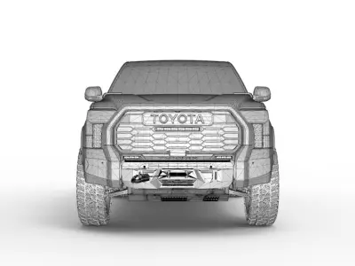 Toyota Tundra 2022 Con accesorios 3D model