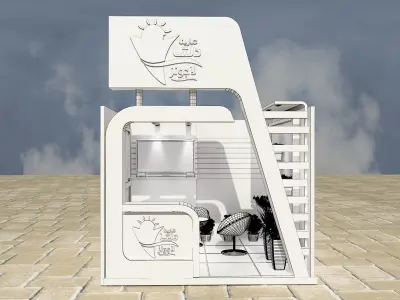 Booth Exhibition Stand a356 3D model
