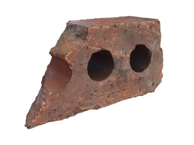 Ultra realistic Old Brick Scan 8k HD Low-poly 3D model