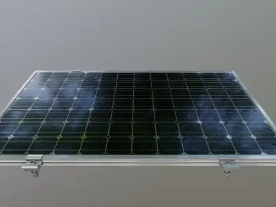 5-Solar Panel 40Wp 670x440x20mm 3D model