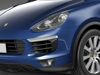 Porsche Cayenne S 2015 3D model