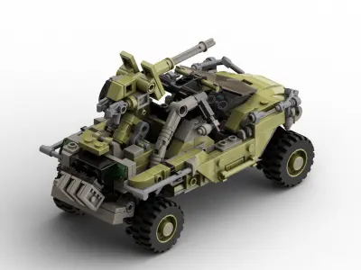 MocBricks3D - Lego Warthog 3D print model
