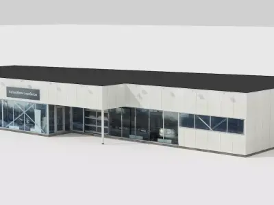 car shop Low-poly 3D model