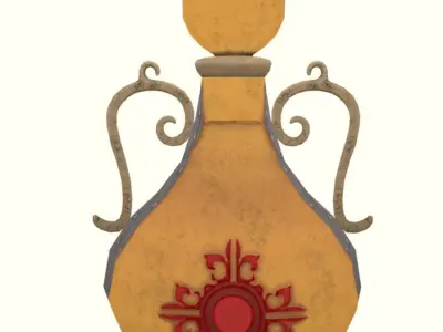 Boost Fortify Potion LP Stylized Free low-poly 3D model