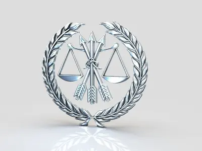 Scales and Wreath 3D print model