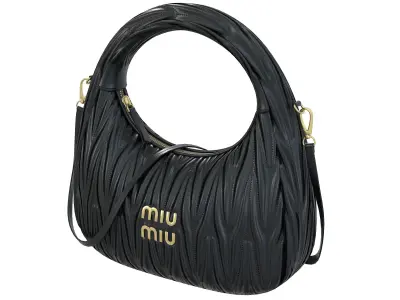 Miu Miu Wander Matelasse Hobo Bag Low-poly 3D model