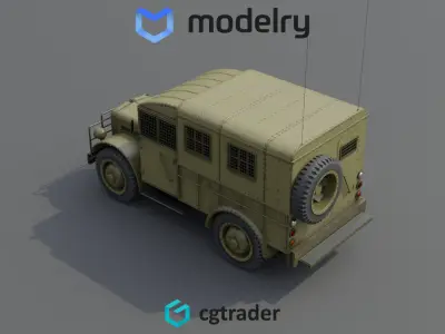 4x4 truck 3D model by OK3D