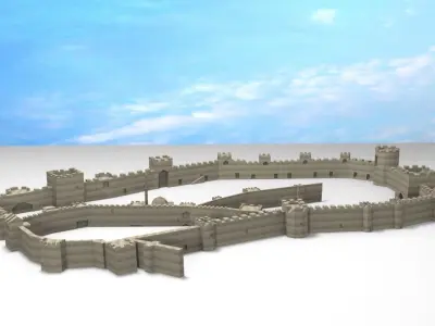 3d Castle mahmure 3D model