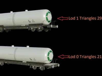 Wagon kit complete of textures and materials optimized UE4 3D Model Collection