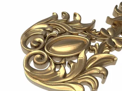 decorative pattern ready for 3D printing 3D model 39
