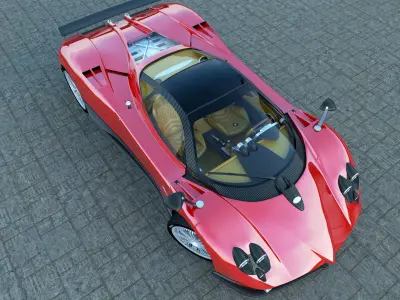 Pagani Zonda F 3D model