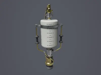 Quick Fill System 01 Low-poly 3D model