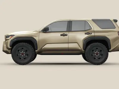 Toyota 4Runner TRDpro 2025 Low-poly 3D model
