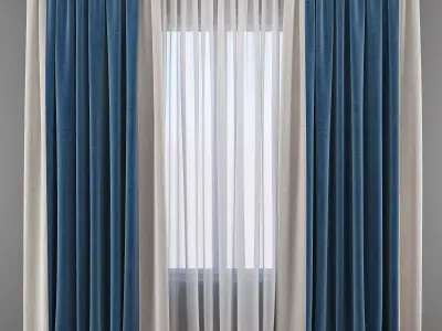 Set 78 Curtains 3D model