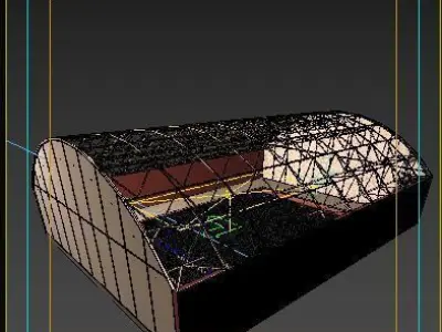 Parametric vault swiming pool 3D model
