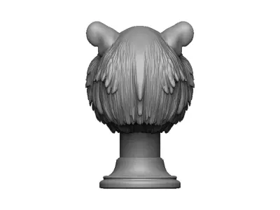 tiger head bust 3D print model