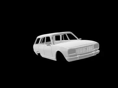 Peugeot 504 break 3D print model