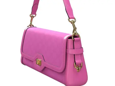 Gucci Luce Bag Pink Low-poly 3D model