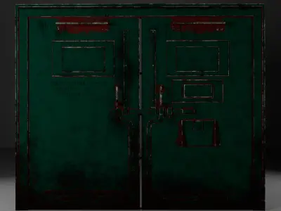 Photorealistic Door 3D Model  PBR Textured Maya  Free 3D model