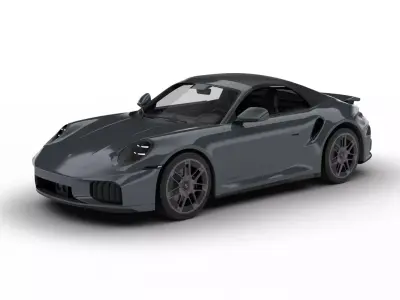 Porsche 911 Carrera Turbo S Cabriolet 2026 3d model 3D model