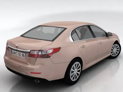 Renault Latitude Low-poly 3D model