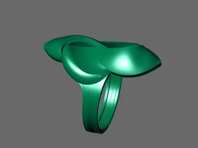 Women Ring Plain Ring Ready STL 3DM Models Womens Rings 3D print model 50