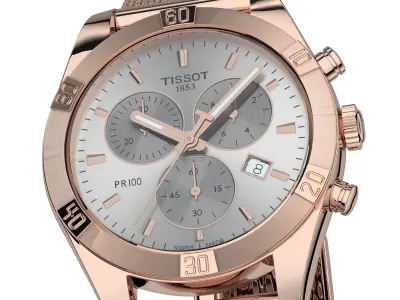 Tissot PR 100 Sport Chic Strap 2 3D model