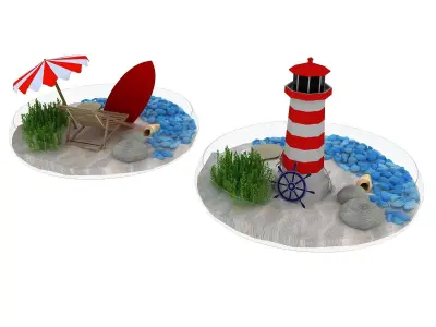 Summer Display 3D model