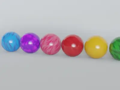 Bowling Ball and Pin - HighPoly and LowPoly Low-poly 3D model