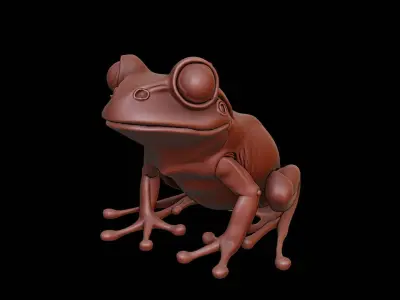 Frog Animal Sculpture 3D print model purchase