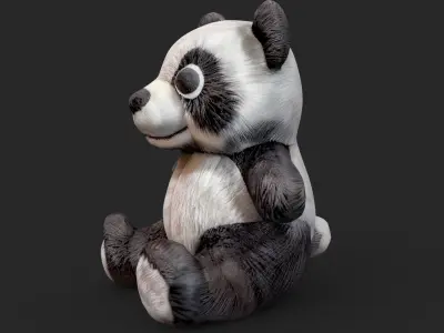 Panda  Low-poly 3D model