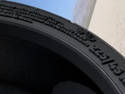 YOKOHAMA ADVAN A048 TIRES FOR 17 INCH RIMS 1-24 SCALE 3D print model