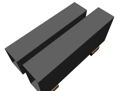 3 16in Wall x5in Rectangle Tube 3D model