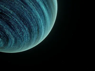 Planet Space Gas Giant Ready to game Free low-poly 3D model