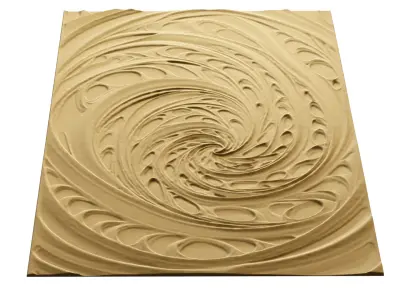 modern panel wall decor set relief stl mural CNC 191  3D model