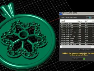 Women Fashion Diamond Pendant 3d Printable Model 3D print model