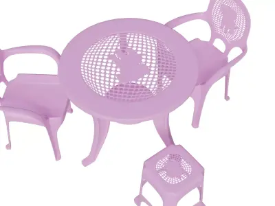 Table Set 3D model buy