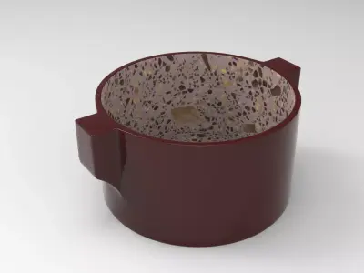Ridi Plant Pot Low-poly 3D model