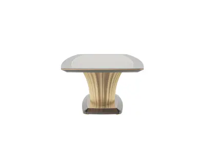 Golden leg oval table by MODENESE 3D model