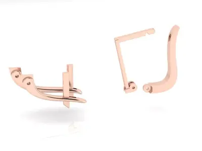 earring back or earring clutch free stl obj 3dm Free 3D print model