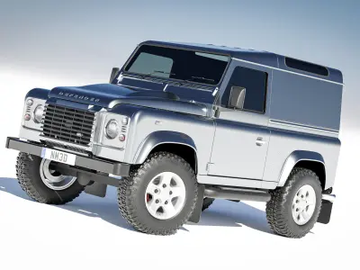 Land Rover Defender 90 Hardtop 2014 3D model