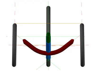 Recumbent Trike Part2 Free 3D model