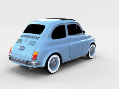 Fiat 500 Pack 3D model