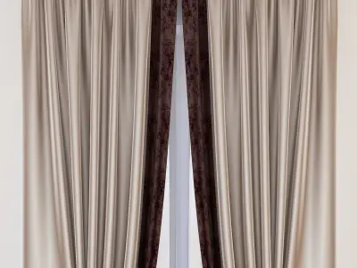 Set 32 Curtains 3D model