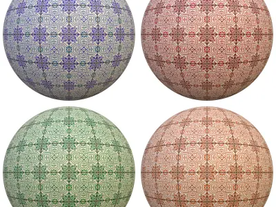tile patterned 131-seamless-4k-pbr  3D model