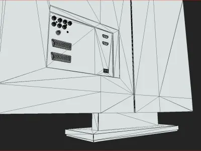 Generic Plasma TV Low-poly 3D model
