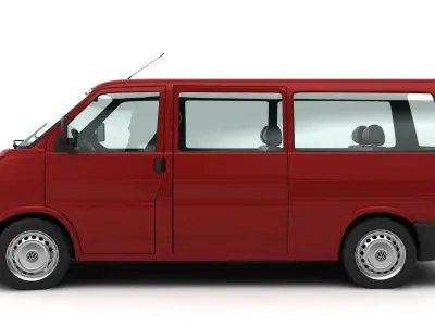 volkswagen transporter 1998 3D model